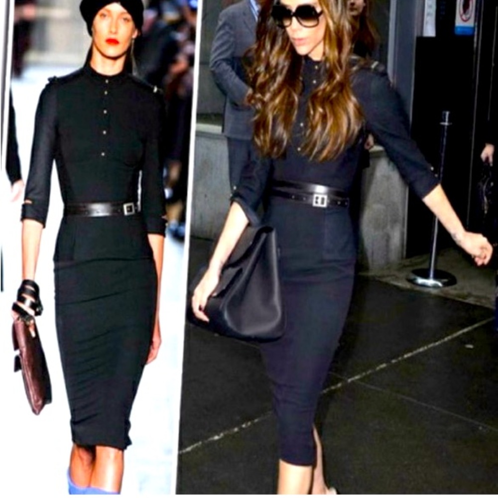 Victoria beckham black dress